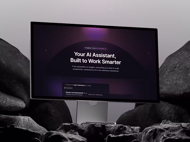 Cover image for Aura AI — Intelligent Automation Hub & Multi-Device Workspace UI