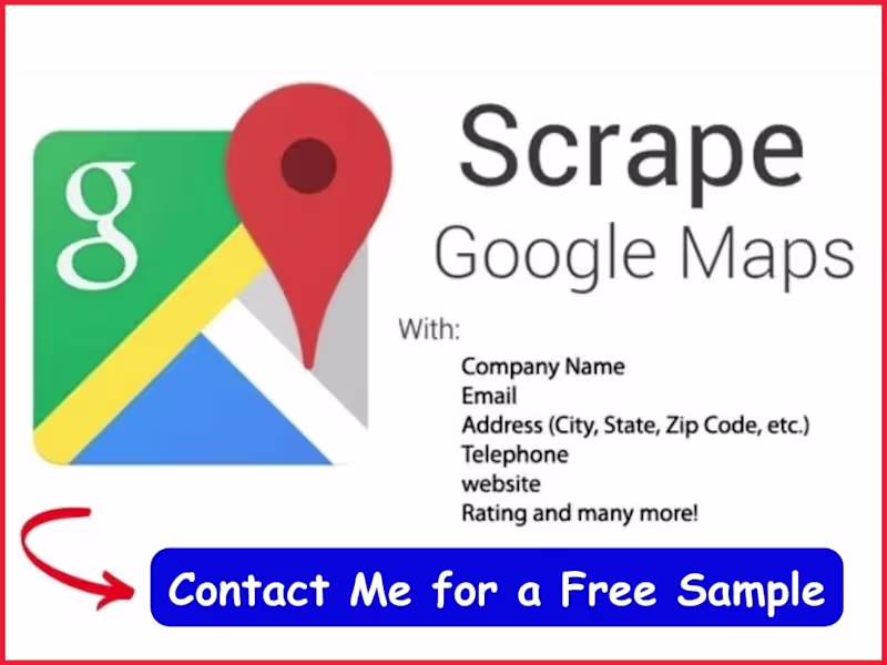 Cover image for You will get Google Maps Data Scraping Business Data with Emails