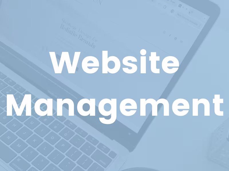 Cover image for Website Management + Copy 