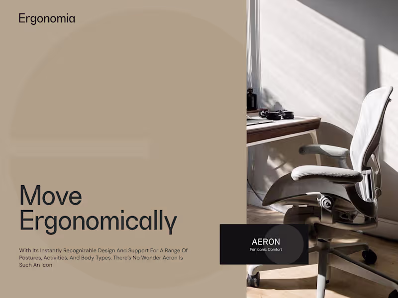Cover image for Brand Identity Design for Ergonomia 🪑 Crafted a fresh, slee...