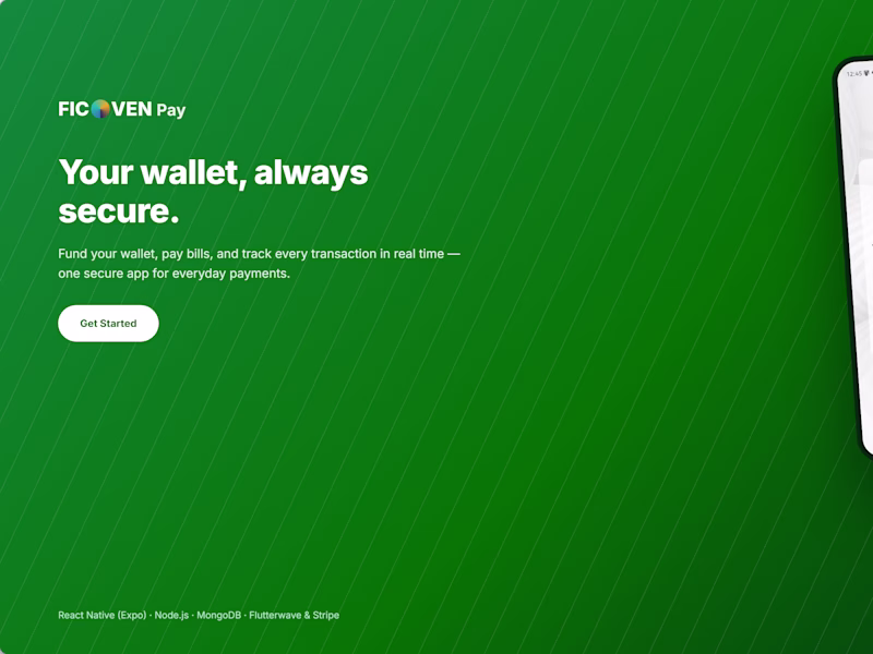 Cover image for Mobile Wallet & Bill Payment App (React Native - iOS & Android)