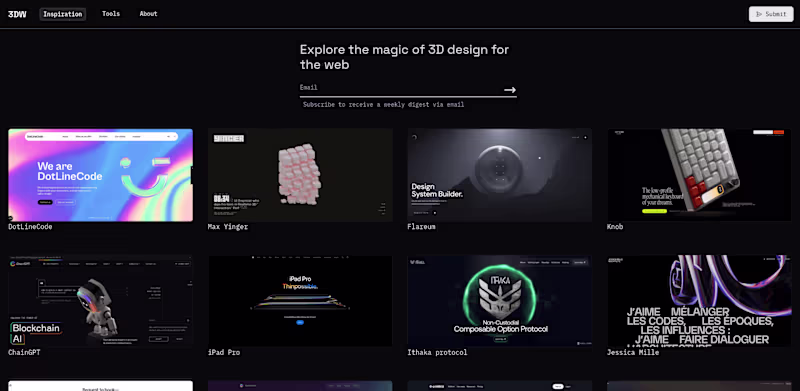 Cover image for 3d Websites - Design inspiration resource