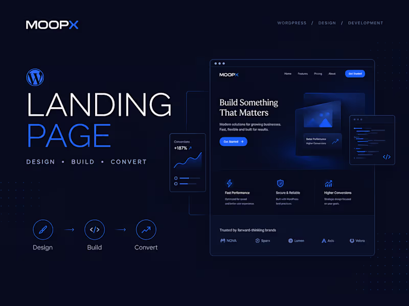 Cover image for I Will Build a Professional WordPress Landing Page