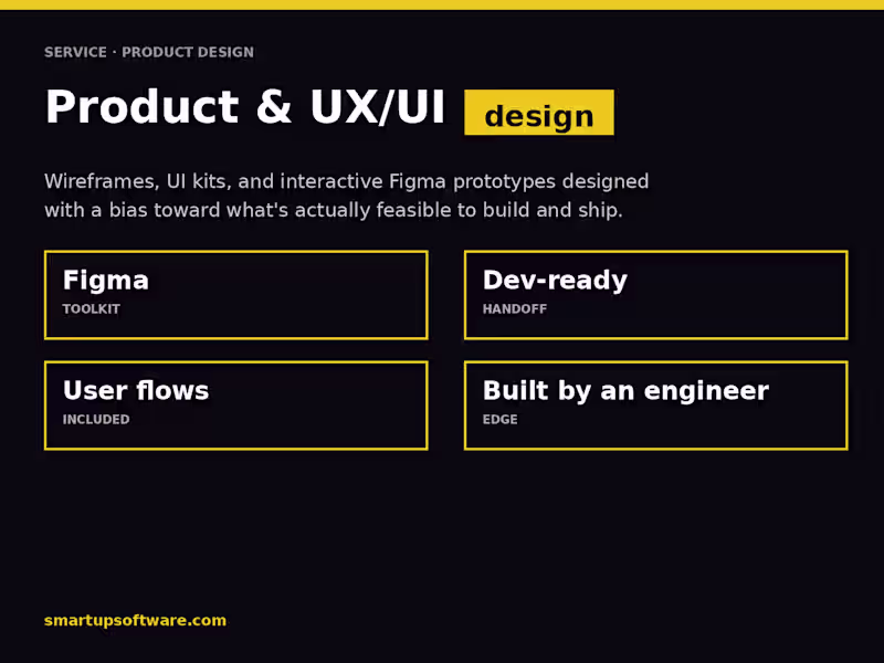 Cover image for Product & UX/UI Design
