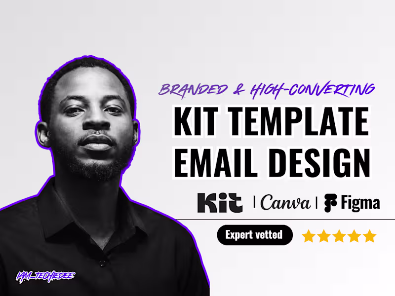 Cover image for I will design high converting Kit email templates for ecommerce 