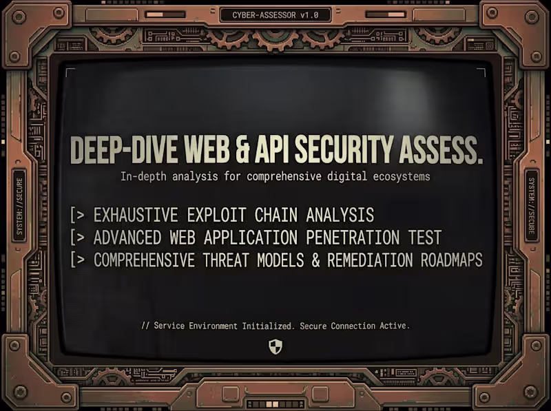 Cover image for Web/API Deep dive Penetration testing & Vulnerability Scan