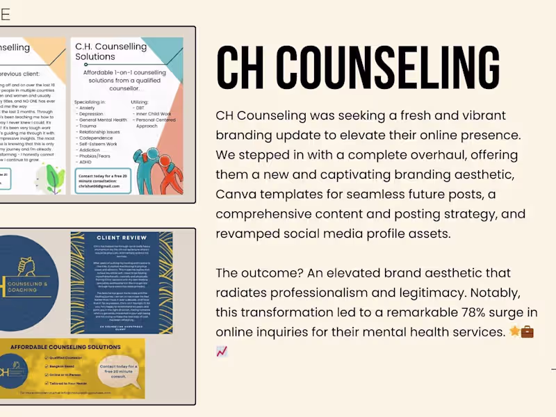 Cover image for CH Counseling Brand Elevation