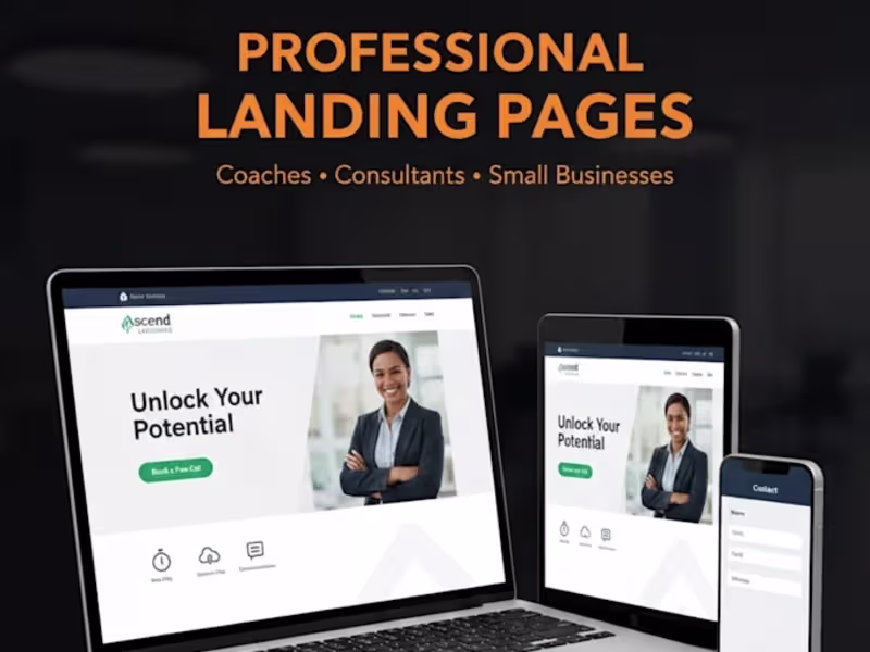 Cover image for Modern Landing Page Design
