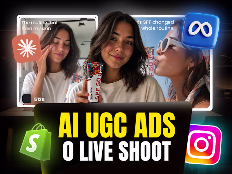Cover image for Ai UGC-Style Ad Creatives for Meta & Instagram