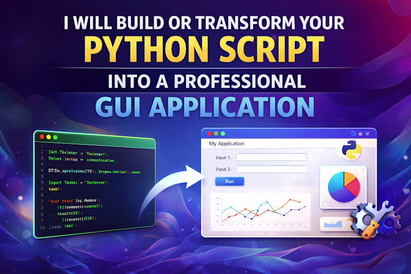 Cover image for Custom Python GUI Development & Workflow Automation