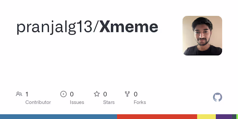 Cover image for pranjalg13/Xmeme