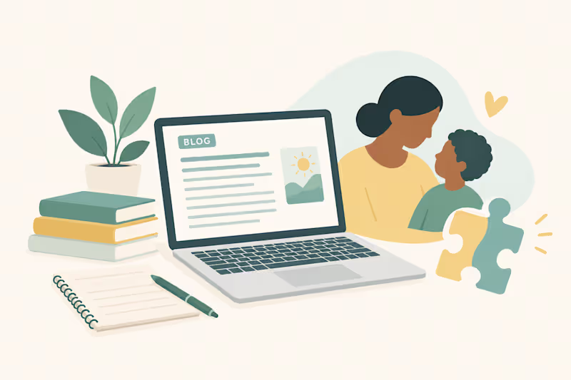 Cover image for Blog Article on Autism, Child Development & Early Learning