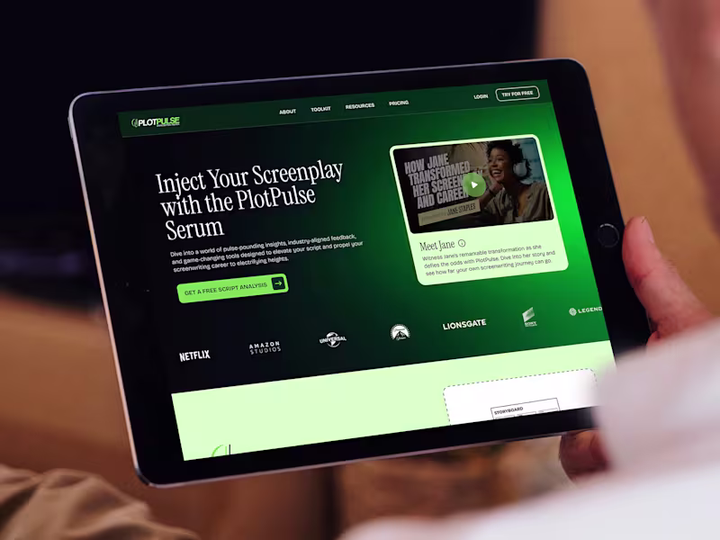 Cover image for PlotPulse Landing Page Design