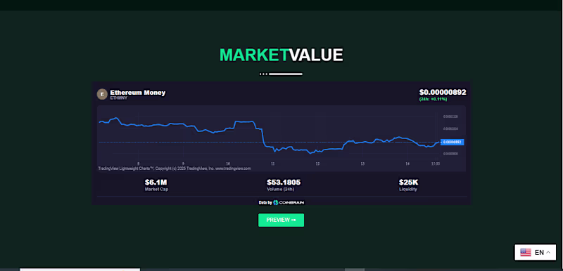 Cover image for My Challenge Showcase: Ethmny.io.
Taking part