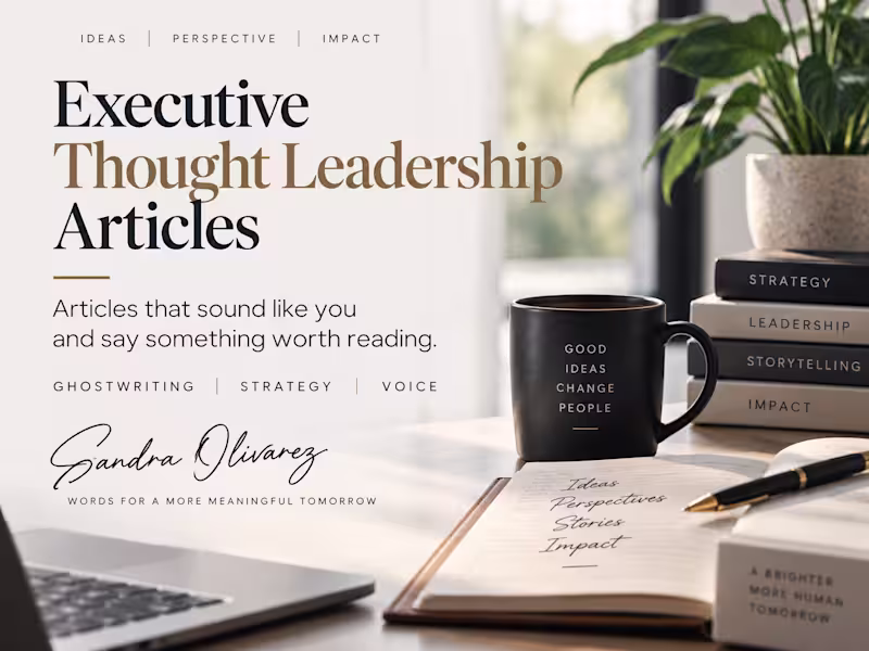 Cover image for Executive Thought Leadership Articles