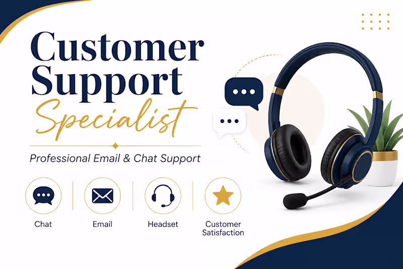 Cover image for Professional Customer Support Specialist