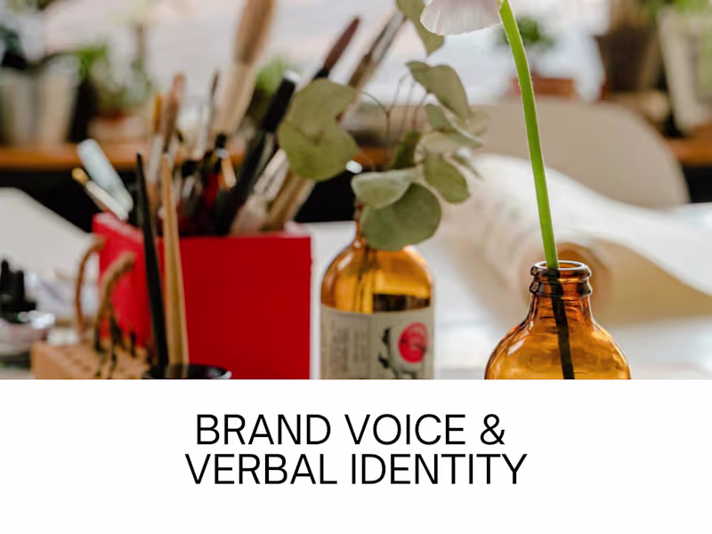 Cover image for Brand story, voice & verbal identity