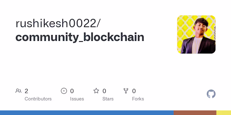 Cover image for Community Blockchain - Web3 Disaster Relief Fund
