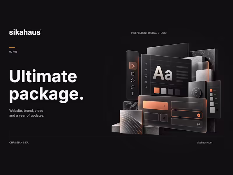 Cover image for Ultimate Package | Website, Brand, Video and a Year of Updates