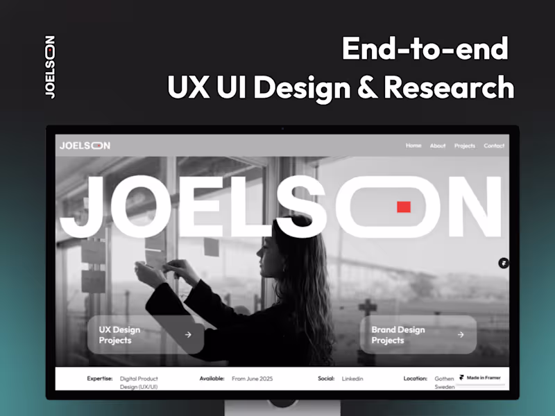 Cover image for Full UX Design: Research, Testing, Prototypes & Figma UI Design