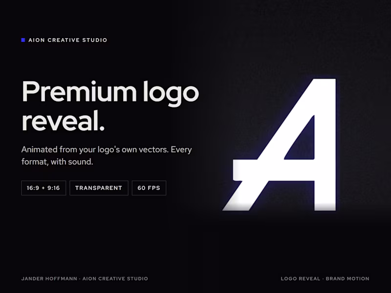Cover image for Premium logo reveal & animated end card