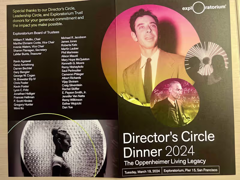Cover image for Director's Circle Dinner Exploratorium