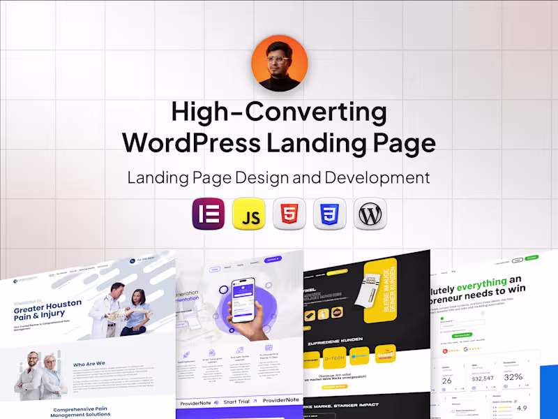 Cover image for High-Converting WordPress Landing Page Design