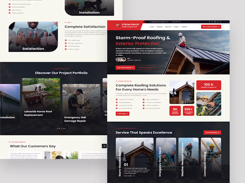 Cover image for Lead-Gen Landing Page for Construction Services A complete e...