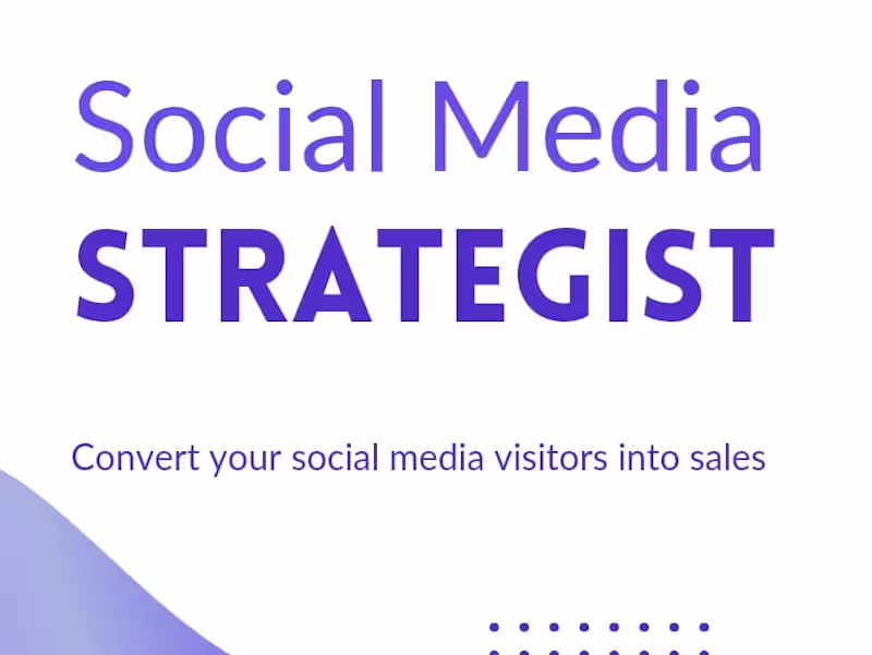 Cover image for Experienced Social Media Manager. Well detailed & result-driven
