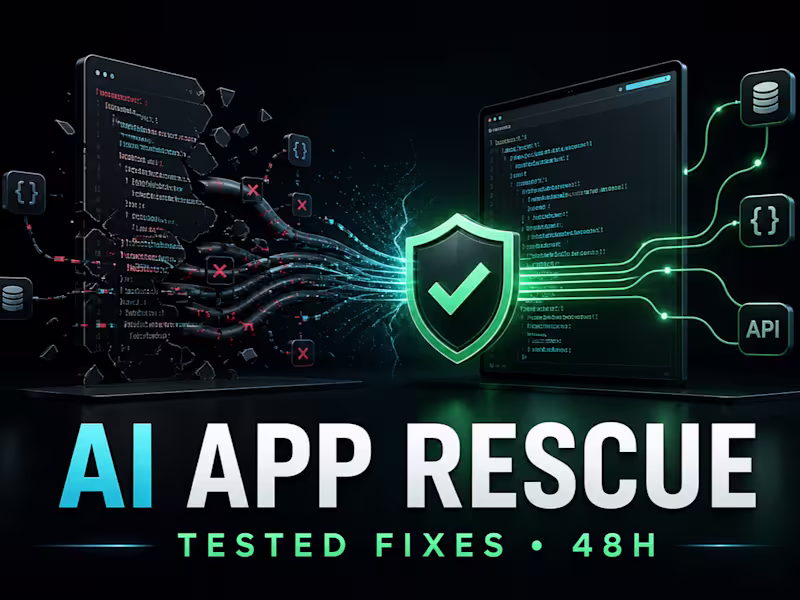Cover image for 48-Hour AI Web App Rescue