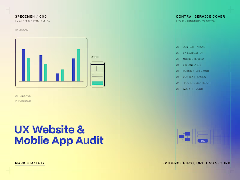 Cover image for UX Web & Mobile App Audit