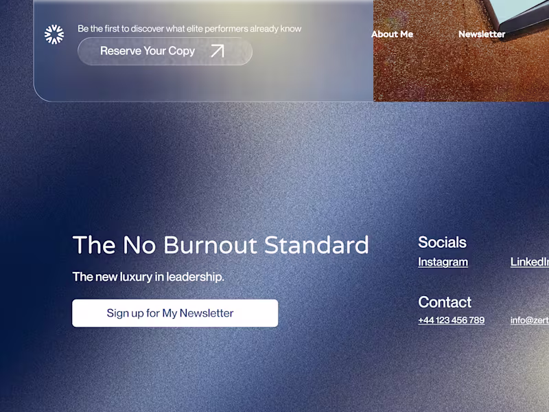 Cover image for Designed an author website homepage