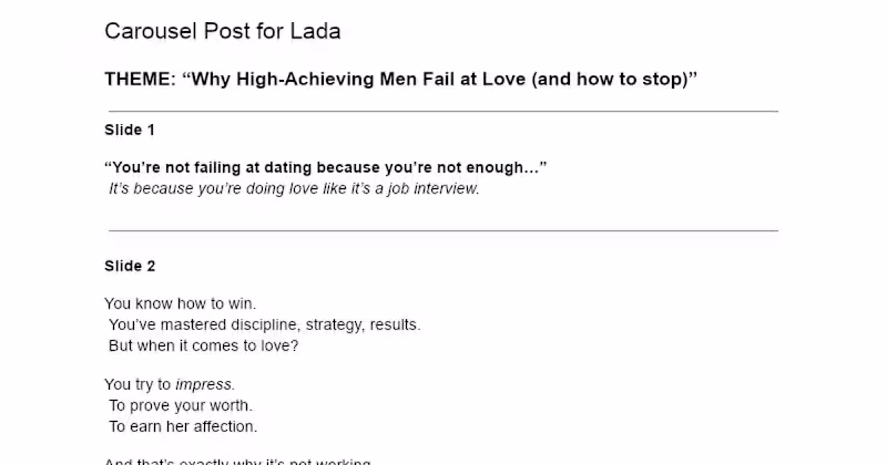 Cover image for  carousel post - Why High-Achieving Men Fail at Love