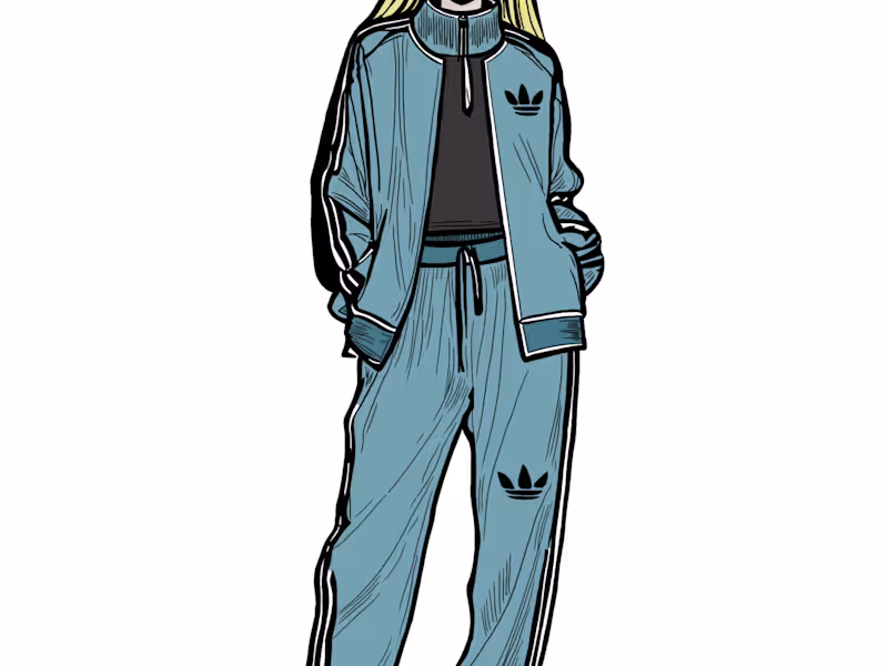 Cover image for Adidas Track Suit Fashion Illustration