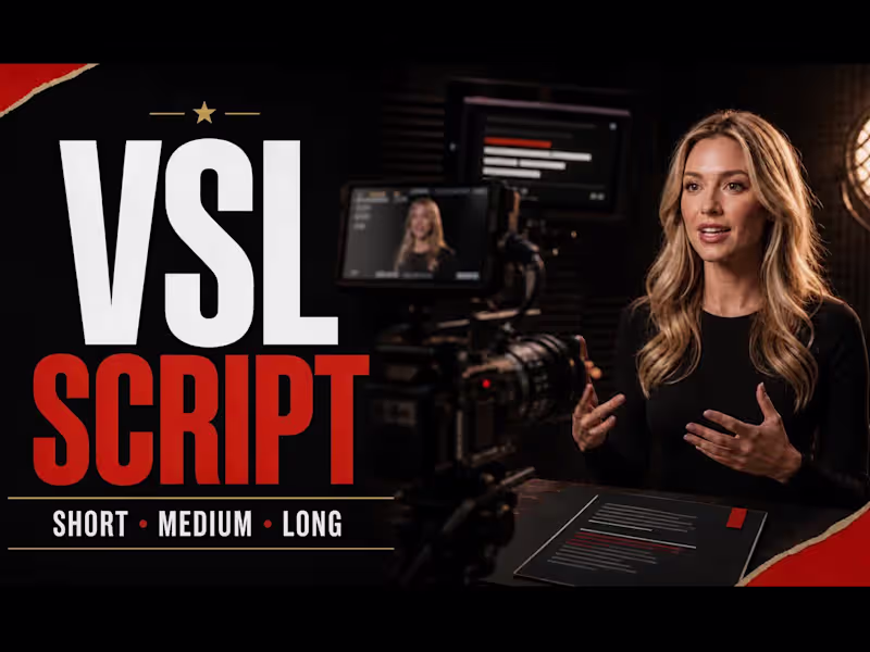 Cover image for VSL Script (5-7 Min) — Direct-Response, 1-Day Delivery