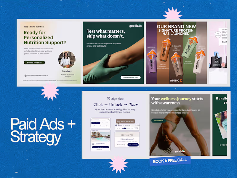 Cover image for Paid Ad Strategy + Creatives