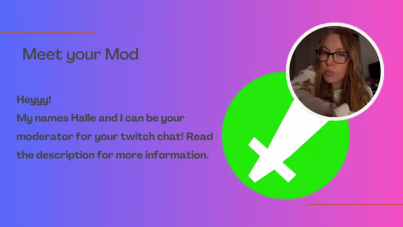 Cover image for I will help you manage your twitch chat