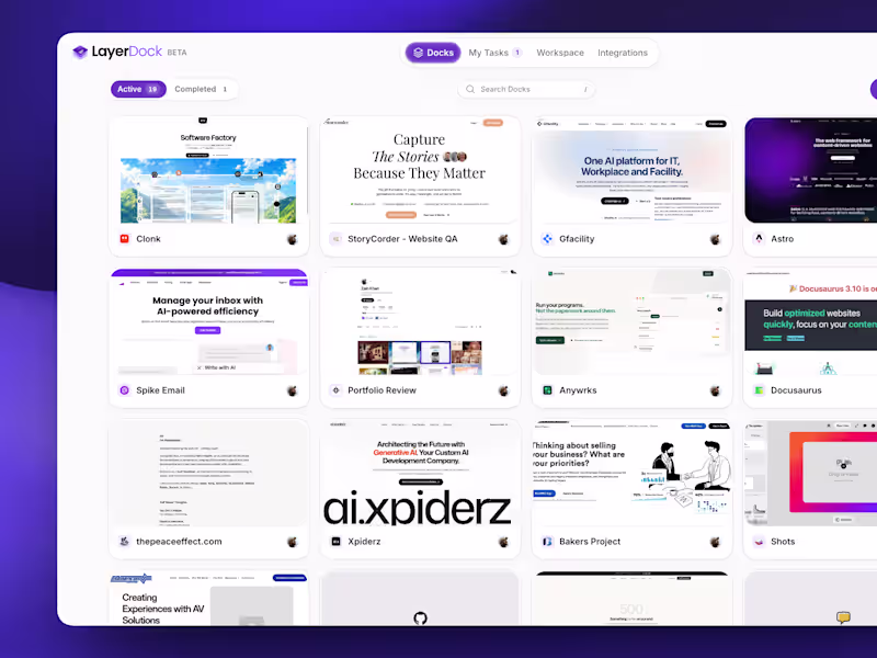 Cover image for Dashboard design for layerdock.io (http://layerdock.io)