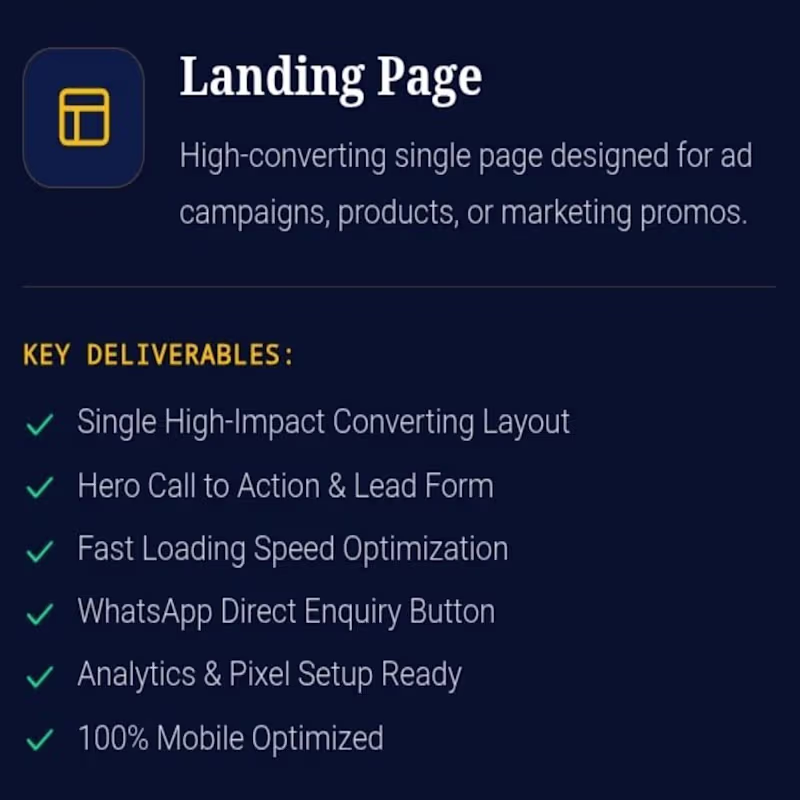 Cover image for Landing Page 