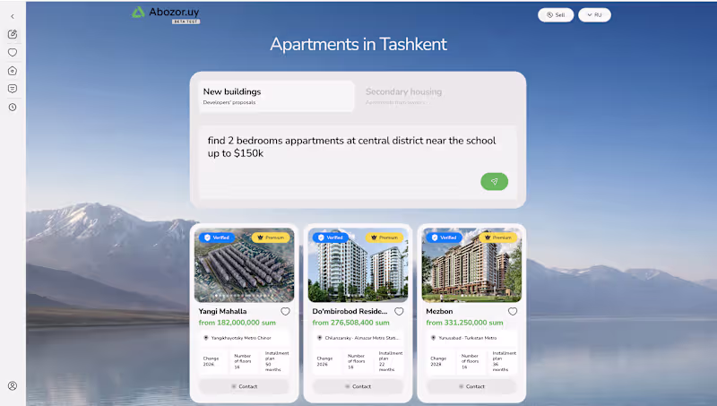 Cover image for AI Real Estate Matching Platform
