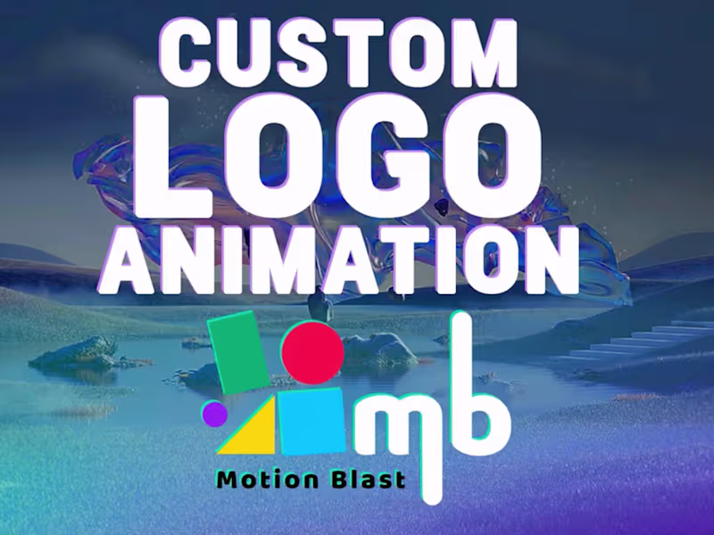 Cover image for I will create custom epic 4k logo animation, intro and outro