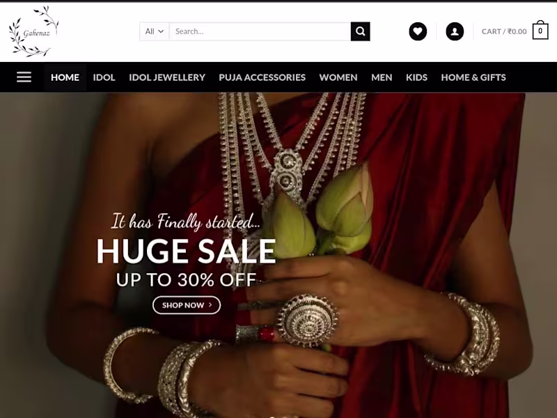 Cover image for Buy Silver Jewellery | Authentic Silver Puja Items and Gifts