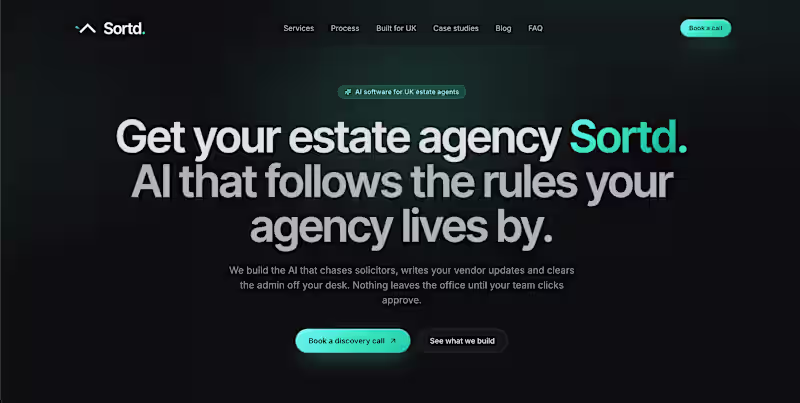 Cover image for Sleek website I built for