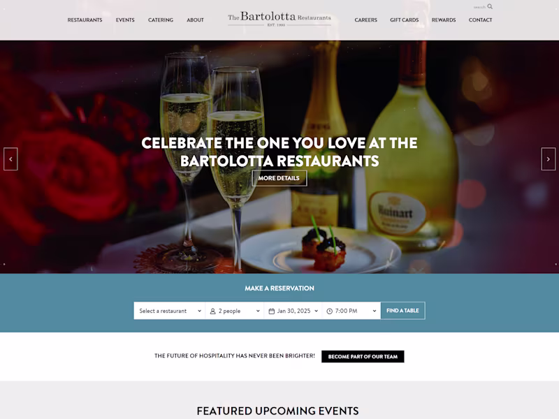 Cover image for The Bartolotta Restaurants | Fine Dining Restaurants in Milwauk…
