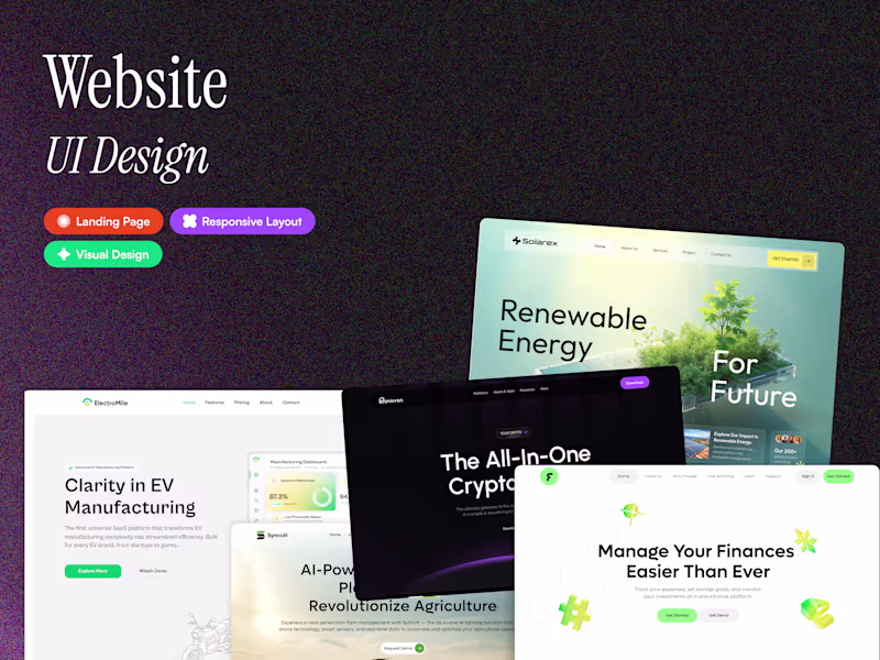 Cover image for Website UI Design
