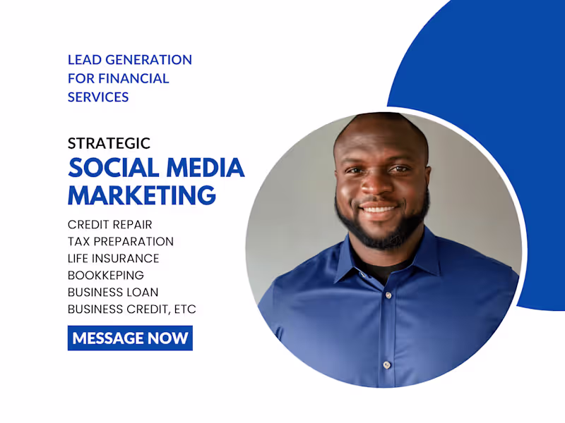 Cover image for I will be your Social media marketing specialist, media buyer