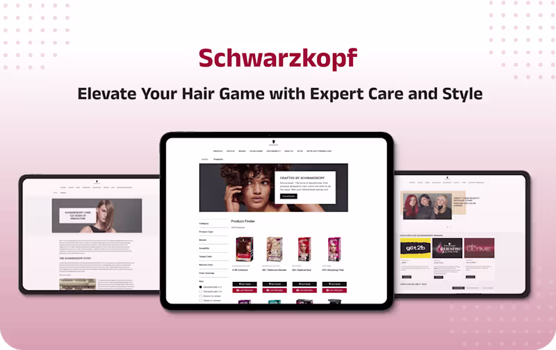 Cover image for Schwarzkopf E-Commerce: Web Design & Frontend Build