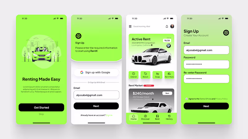 Cover image for Rent It UI UX App Design :: Behance