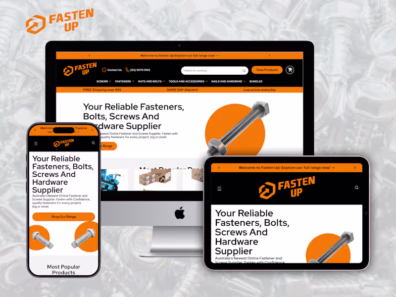 Cover image for Fasten Up | Custom Shopify Theme & Figma-to-Shopify Store Build