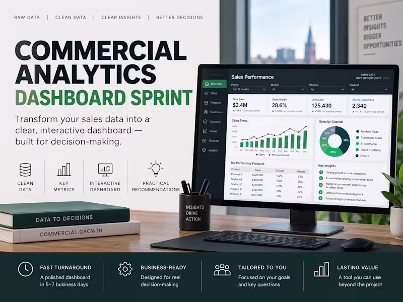 Cover image for Commercial Analytics Dashboard Sprint
